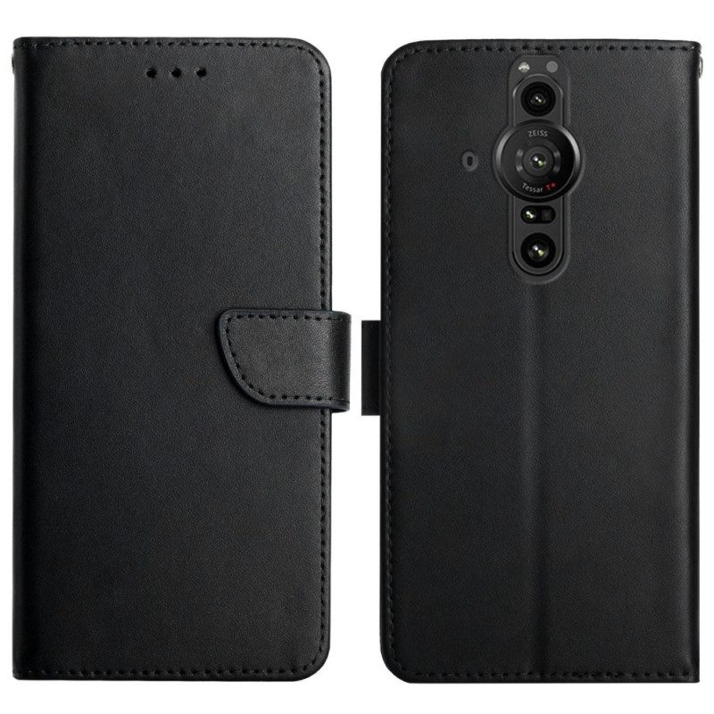 Lederhüllen Für Sony Xperia Pro-I Echtes Nappaleder
