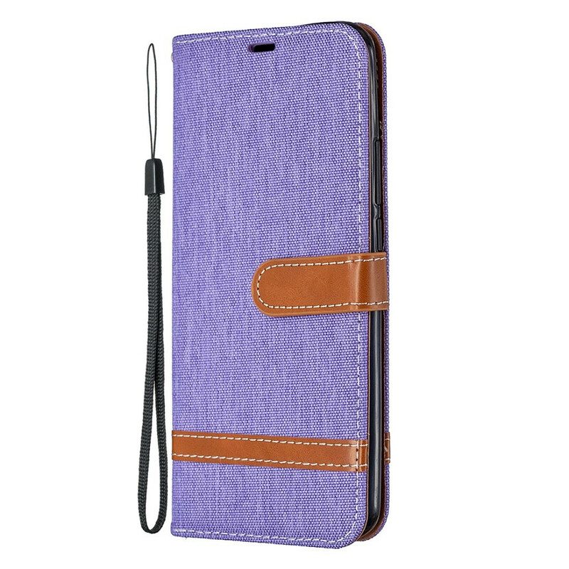 Lederhüllen Für Xiaomi Redmi 9 Mit Kordel Armband In Stoff- Und Lederoptik