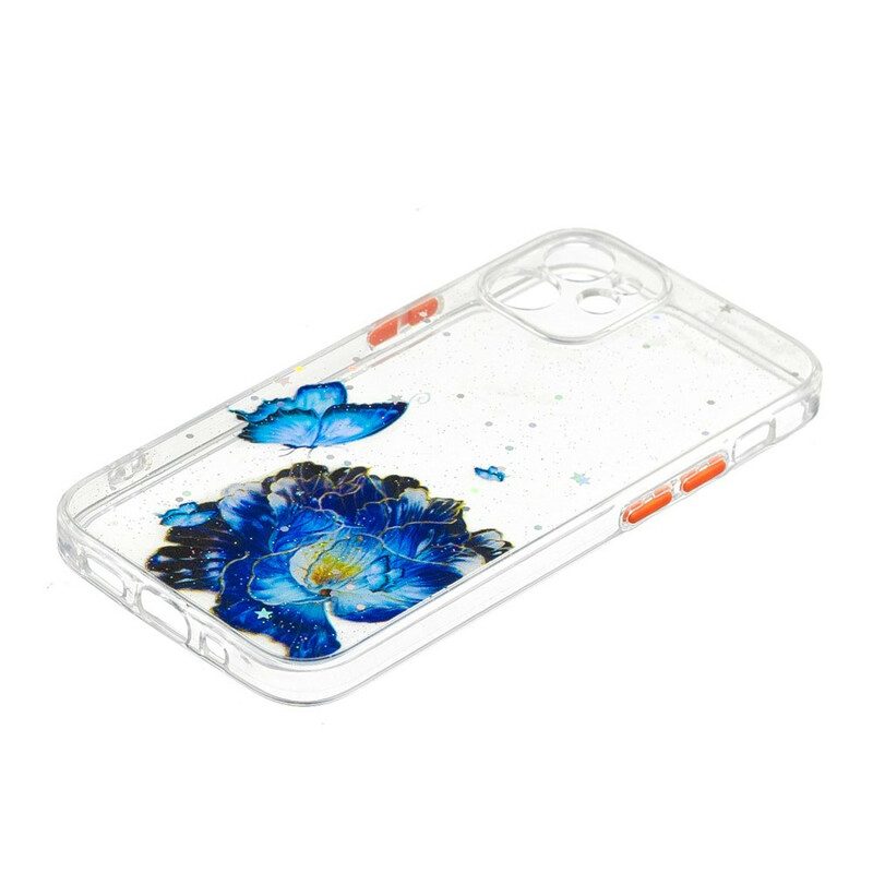 Handyhülle Für iPhone 12 Mini Blumen-schmetterlings-hybride