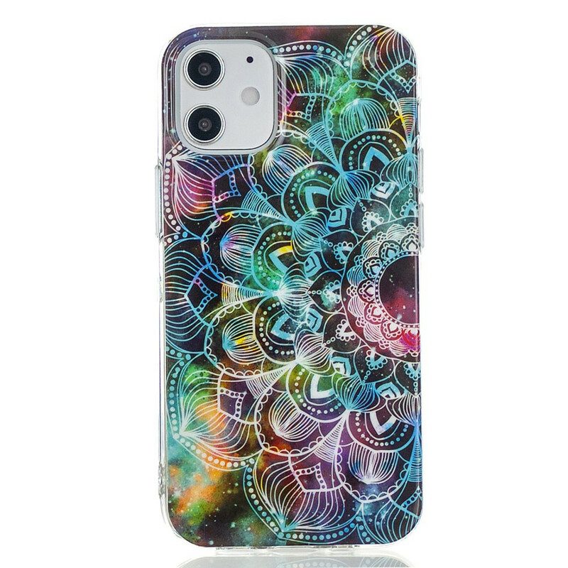 Handyhülle Für iPhone 12 Mini Fluoreszierende Blumenserie