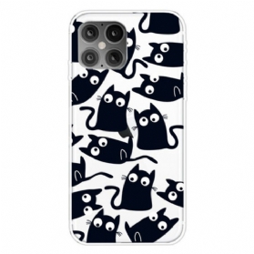 Hülle Für iPhone 12 Mini Schwarze Mäuse