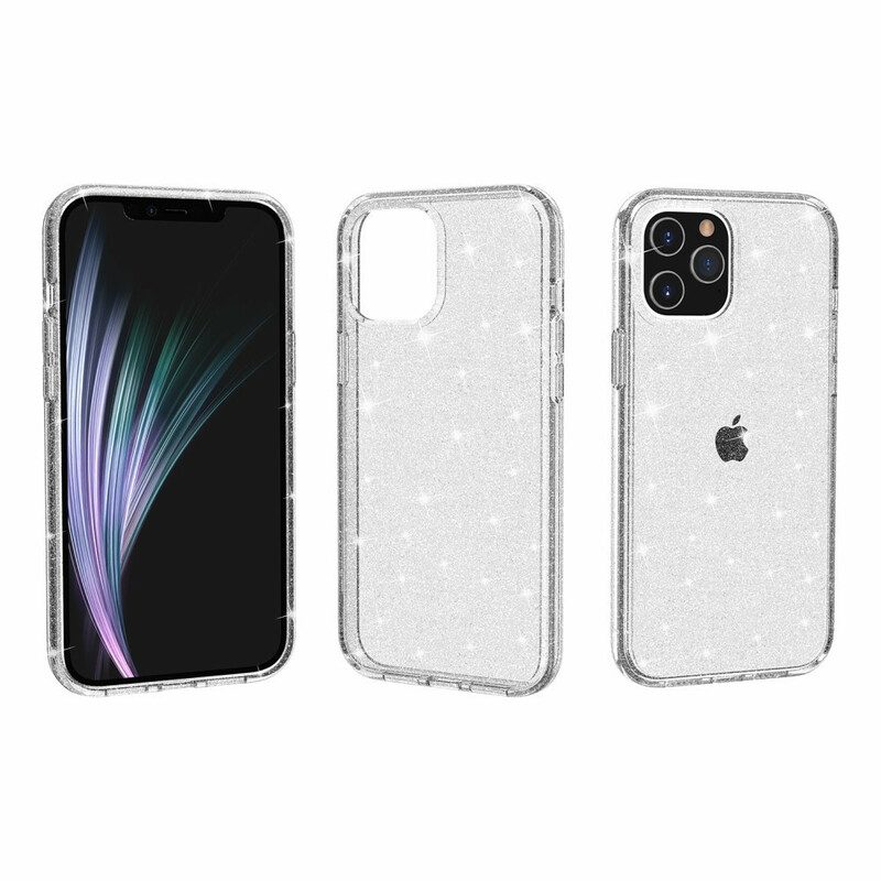 Hülle Für iPhone 12 Mini Transparente Pailletten