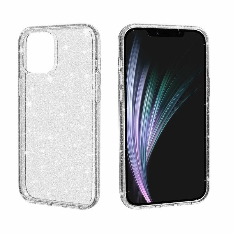 Hülle Für iPhone 12 Mini Transparente Pailletten