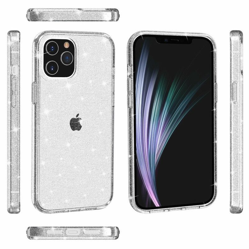 Hülle Für iPhone 12 Mini Transparente Pailletten