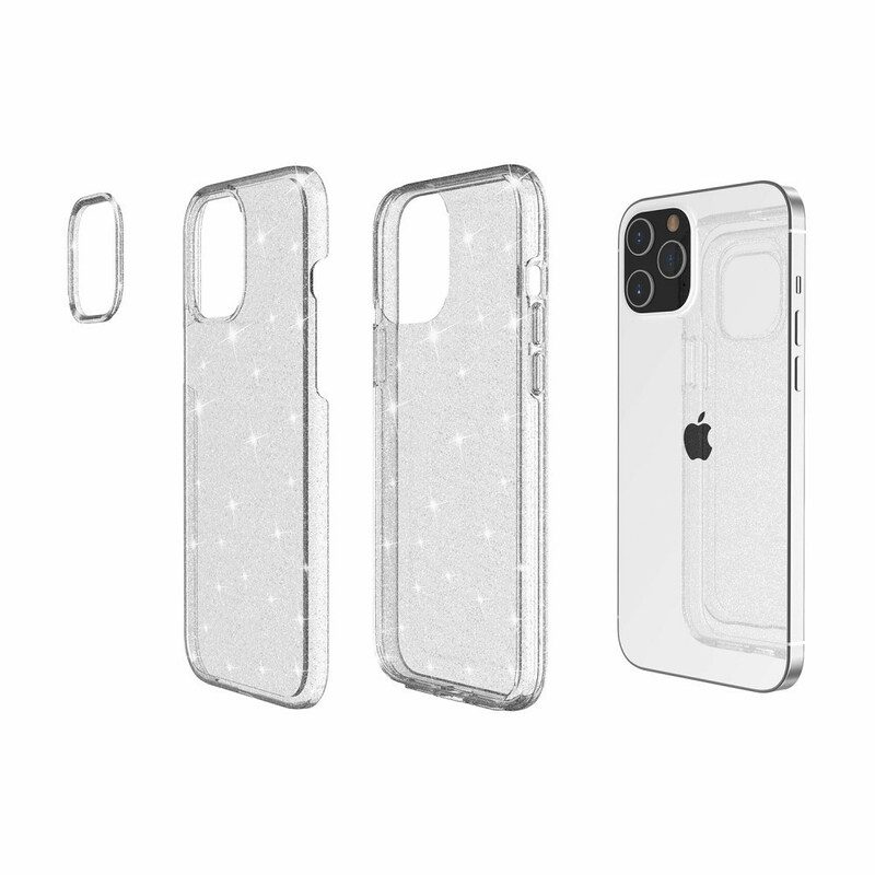 Hülle Für iPhone 12 Mini Transparente Pailletten