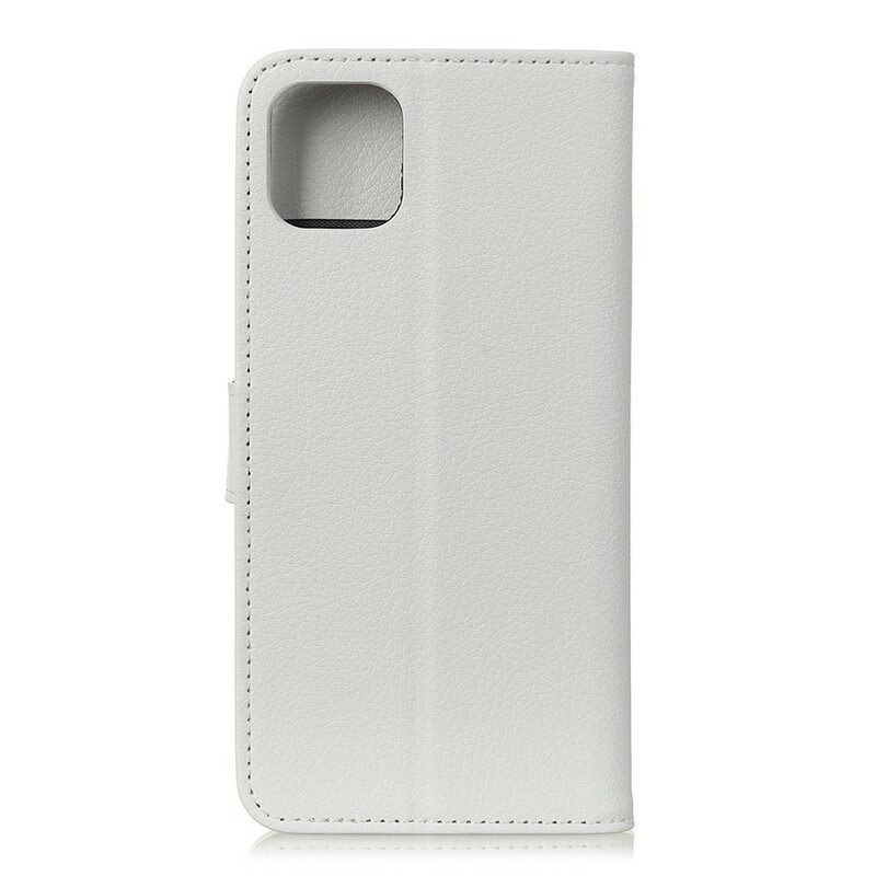 Lederhüllen Für iPhone 12 Mini Litschi-kunstleder