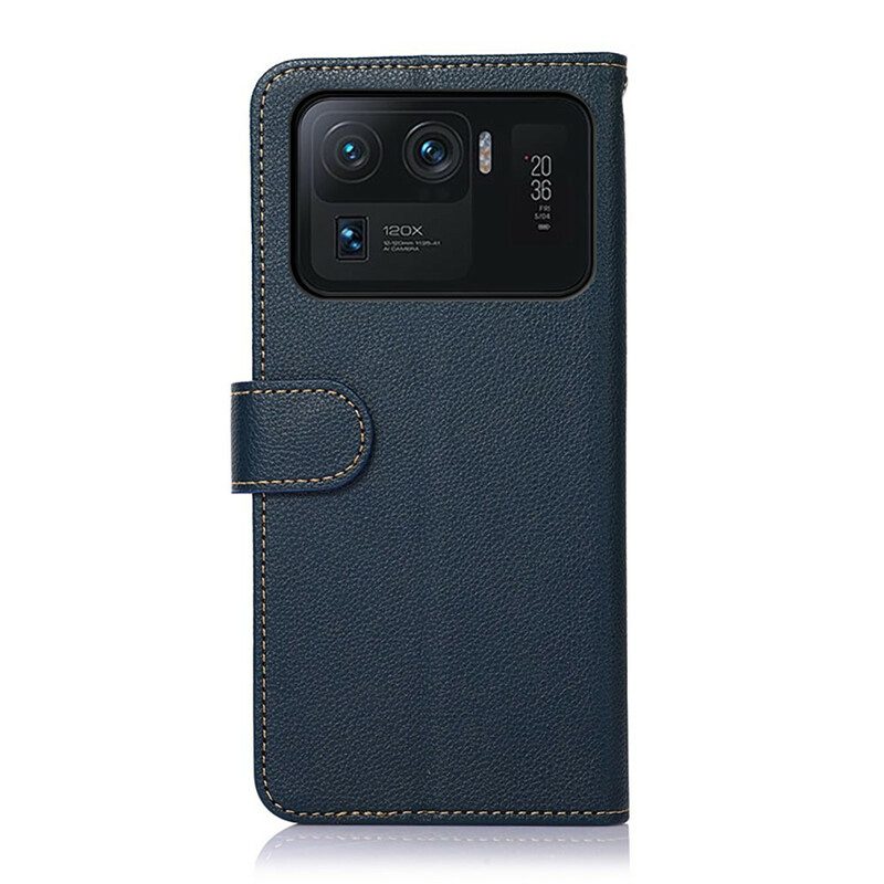 Lederhüllen Für Xiaomi Mi 11 Ultra Rfid-khazneh Im Litschi-stil