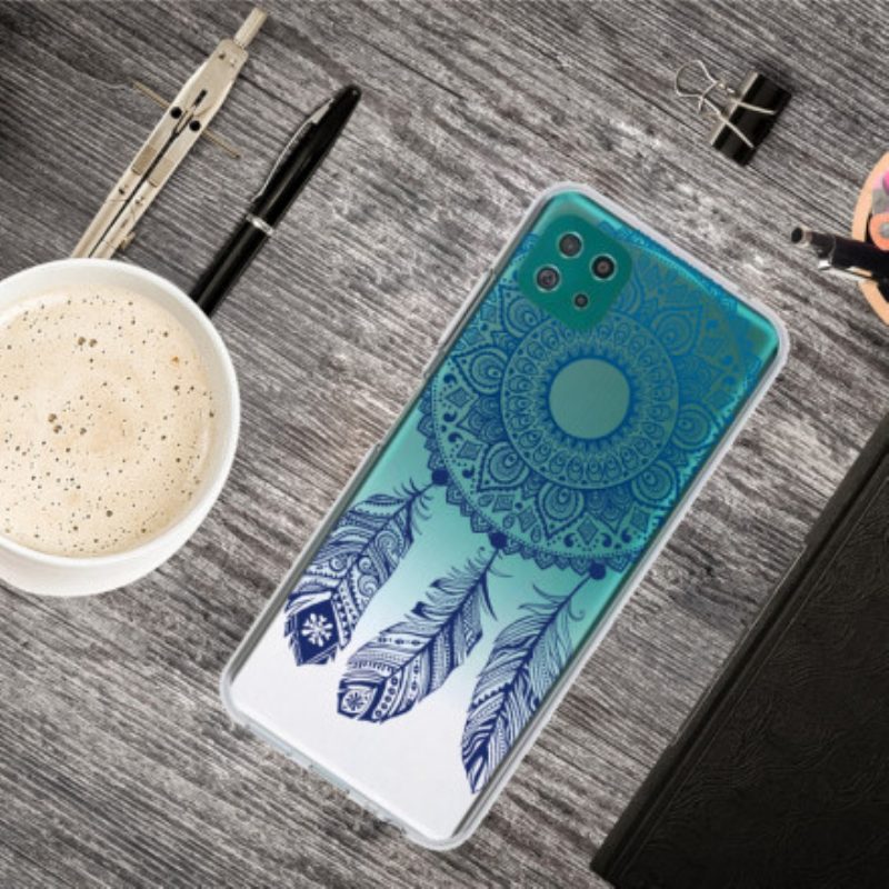 Handyhülle Für Samsung Galaxy A22 5G Einzelnes Blumenmandala
