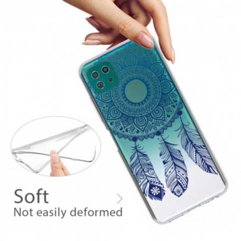 Handyhülle Für Samsung Galaxy A22 5G Einzelnes Blumenmandala