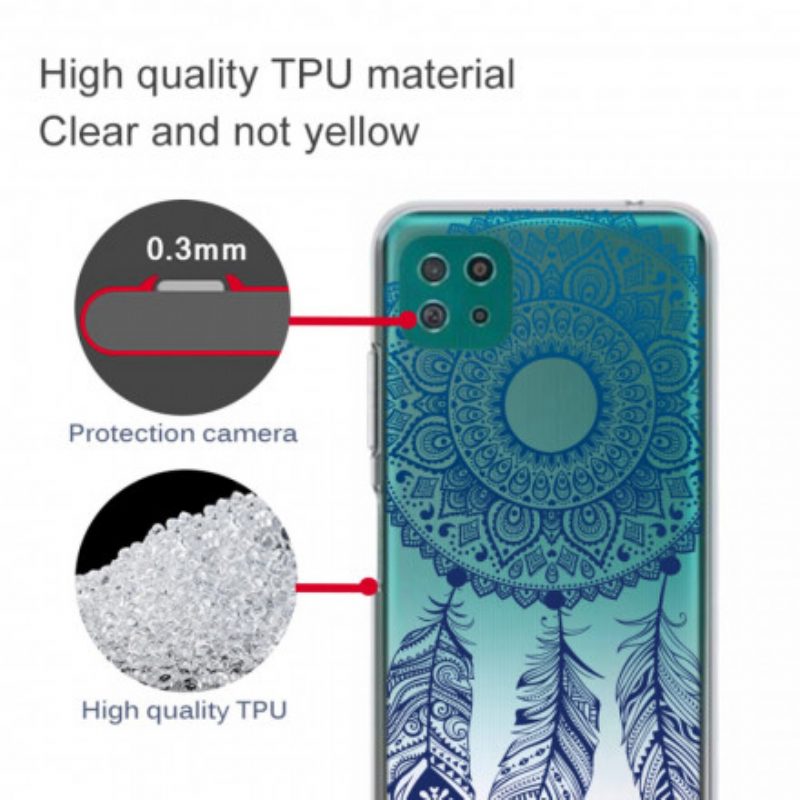 Handyhülle Für Samsung Galaxy A22 5G Einzelnes Blumenmandala