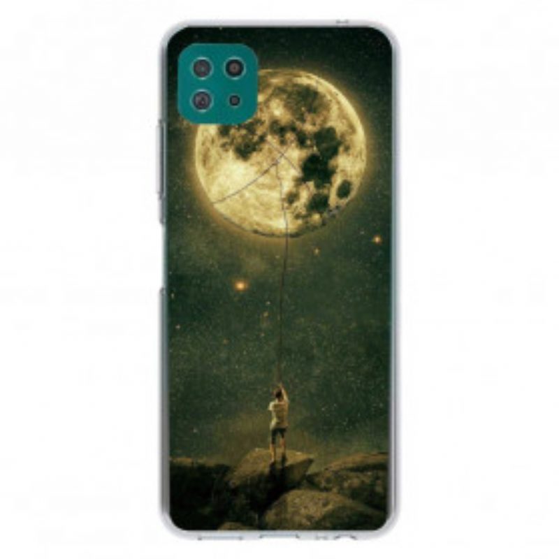 Hülle Für Samsung Galaxy A22 5G Flexibler Mondmann