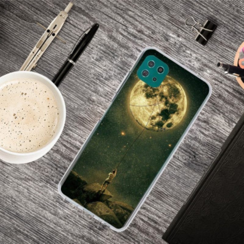 Hülle Für Samsung Galaxy A22 5G Flexibler Mondmann