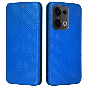 Flip Case Oppo Reno 13 5g Handyhülle Carbonfaser