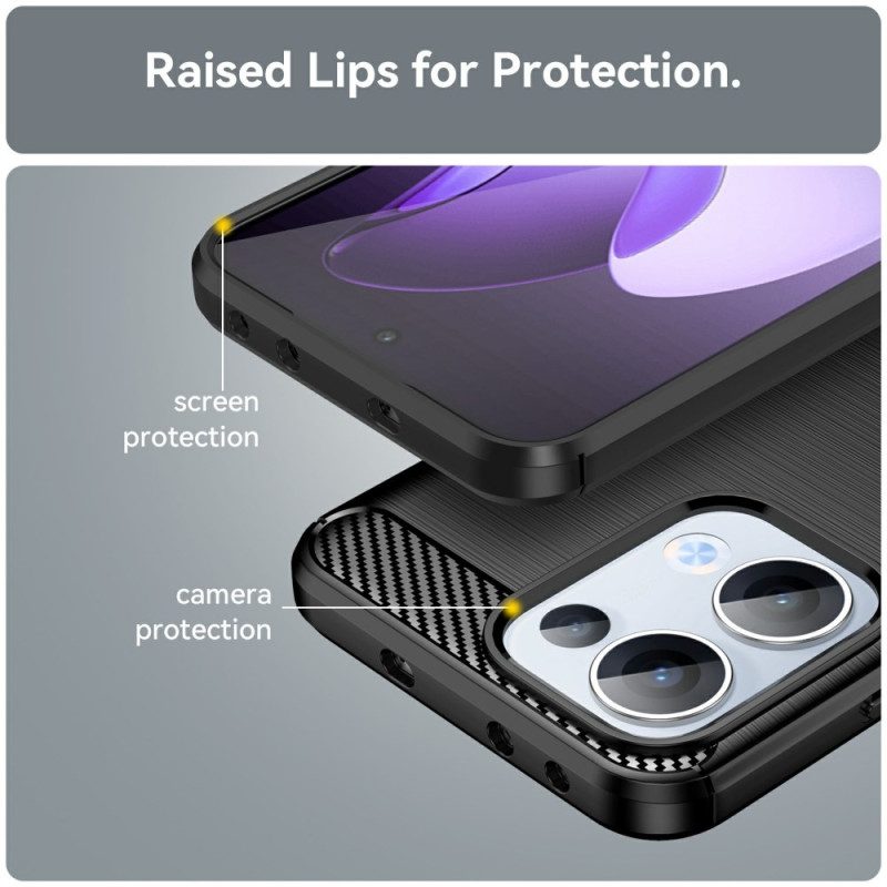 Hülle Für Oppo Reno 13 5g Gebürstete Kohlefaser