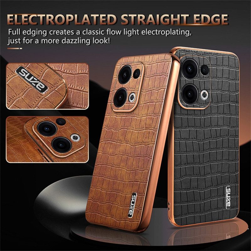 Hülle Für Oppo Reno 13 5g Krokodiloptik Azns