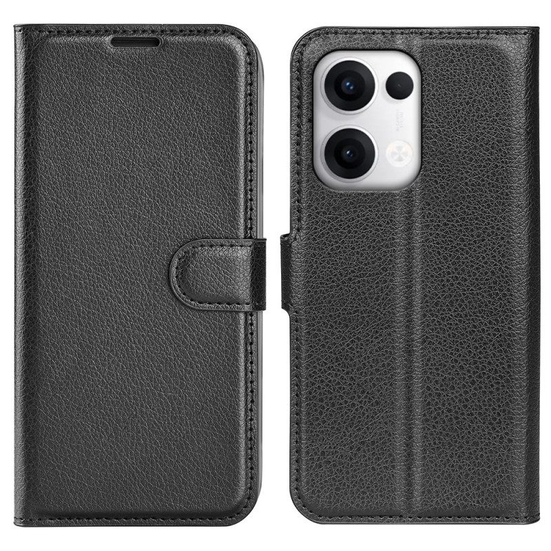 Lederhüllen Für Oppo Reno 13 5g Klassisches Litschi-kunstleder