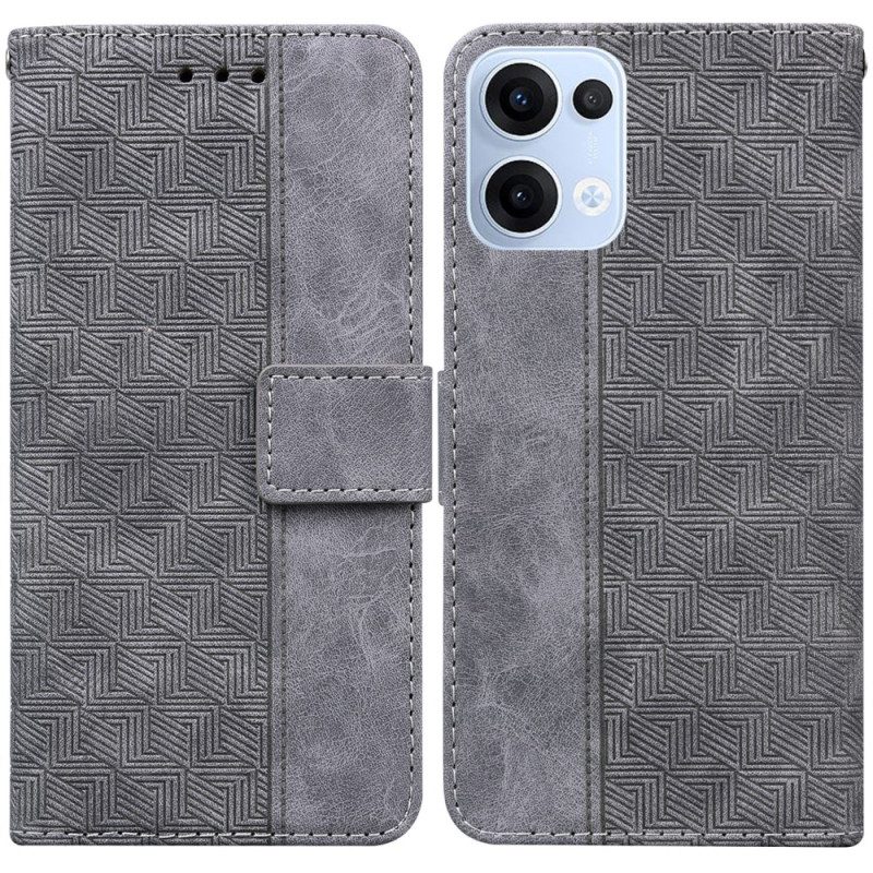 Lederhüllen Für Oppo Reno 13 5g Webmuster