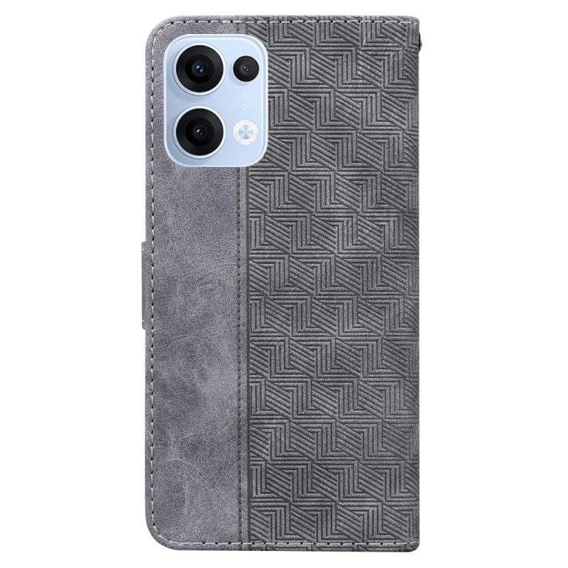 Lederhüllen Für Oppo Reno 13 5g Webmuster