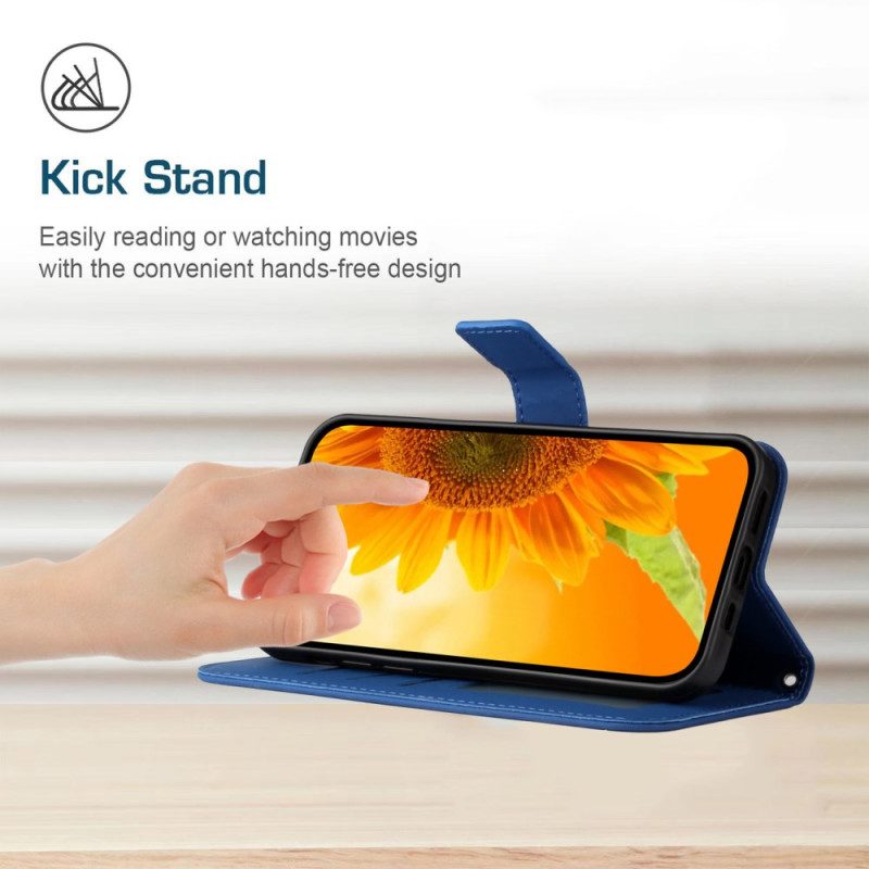 Lederhüllen Oppo Reno 13 5g Sonnenblumenmuster Mit Riemen