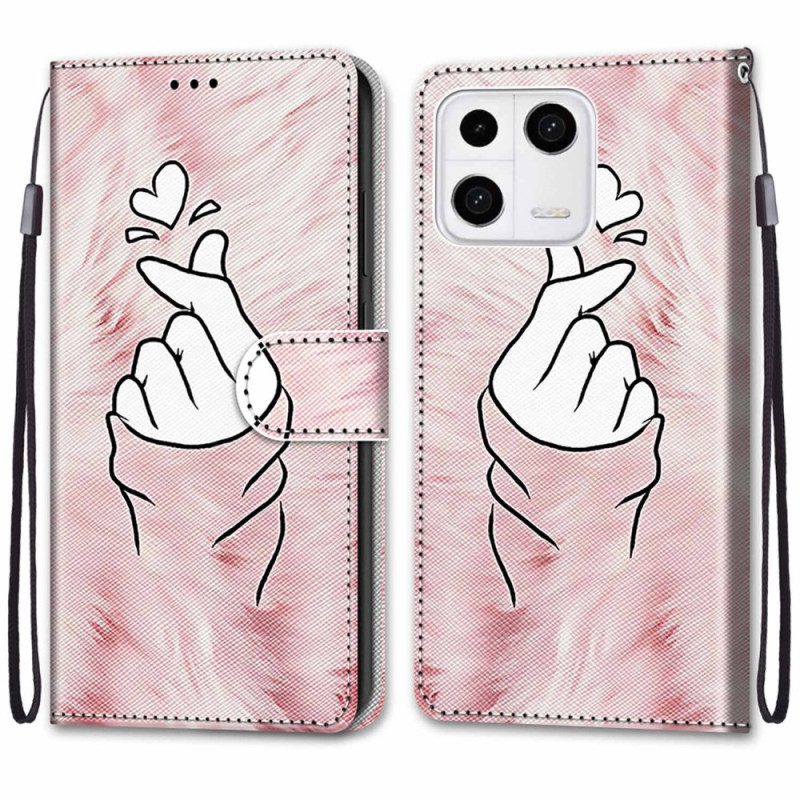 Flip Case Für Xiaomi 13 Fingerherz