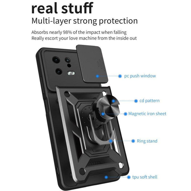 Hülle Für Xiaomi 13 Kameraabdeckung Und Ständer