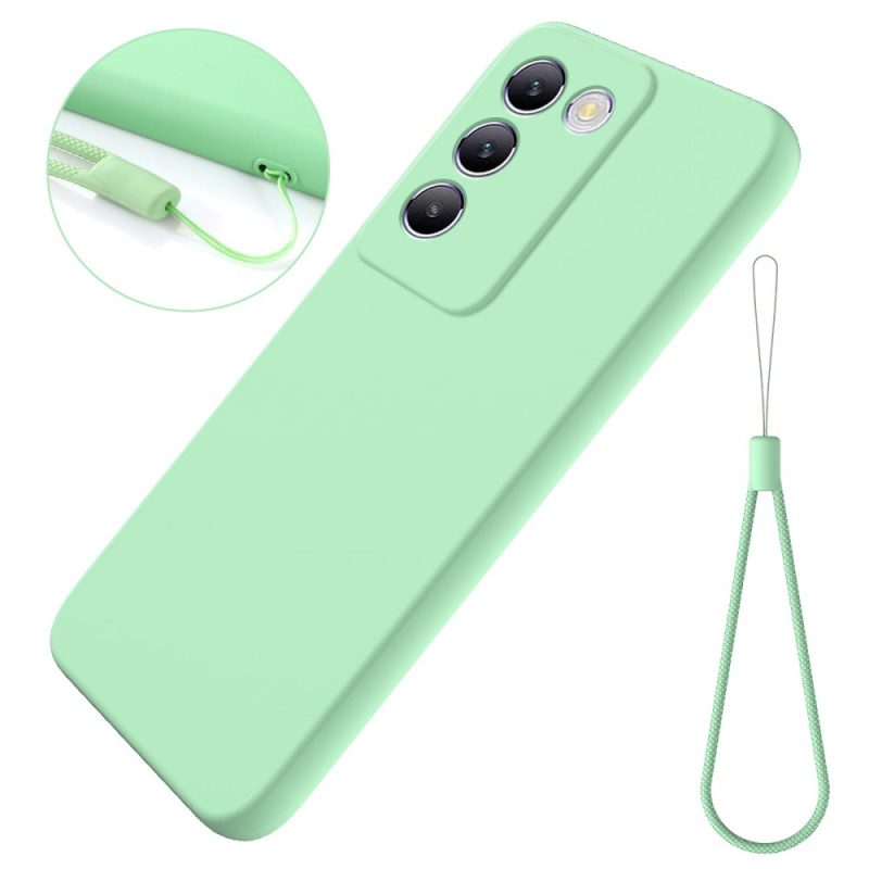 Hülle Vivo V40 Se 5g Flüssigsilikon Mit Trageband