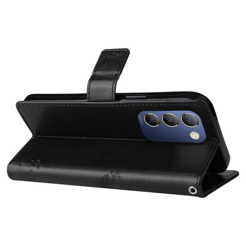 Lederhüllen Vivo V40 Se 5g Baum Und Katze