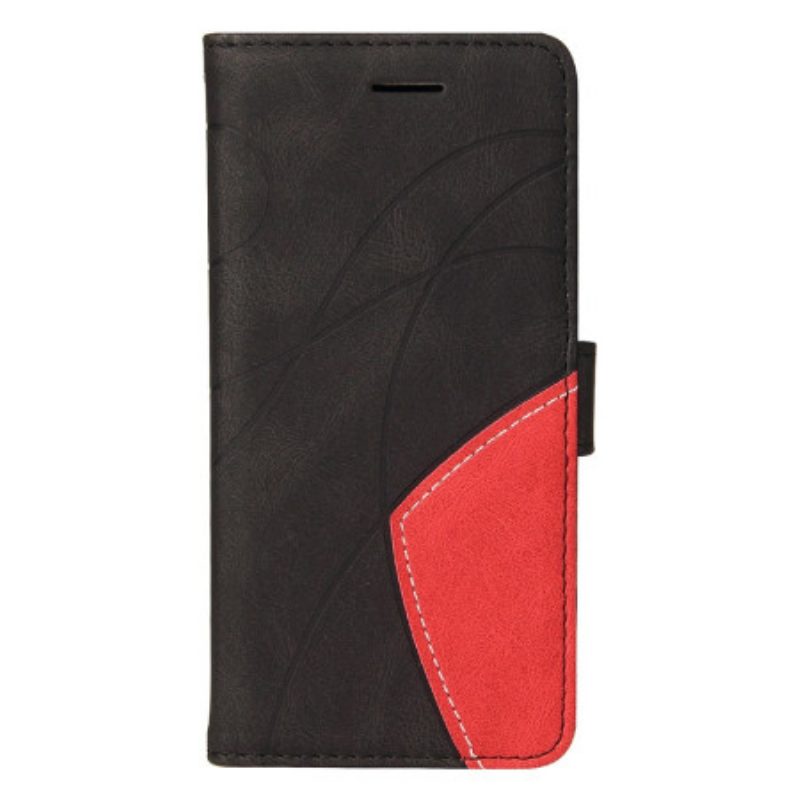 Lederhüllen Vivo V40 Se 5g Zweifarbige Wellenstruktur