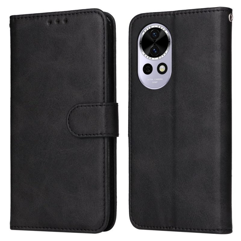 Lederhüllen Huawei Nova 13 Handyhülle Kunstlederriemen