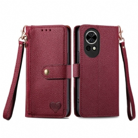 Lederhüllen Huawei Nova 13 Handyhülle Rfid-geldbörse Mit Herzmuster