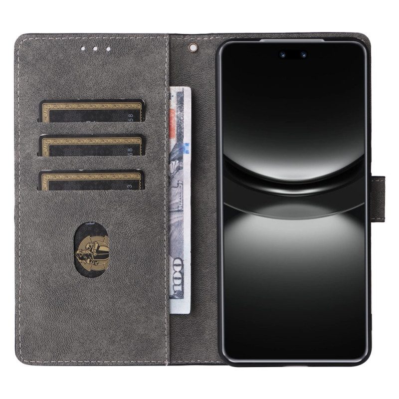 Lederhüllen Huawei Nova 13 Rfid-geldbörse In Wildlederoptik