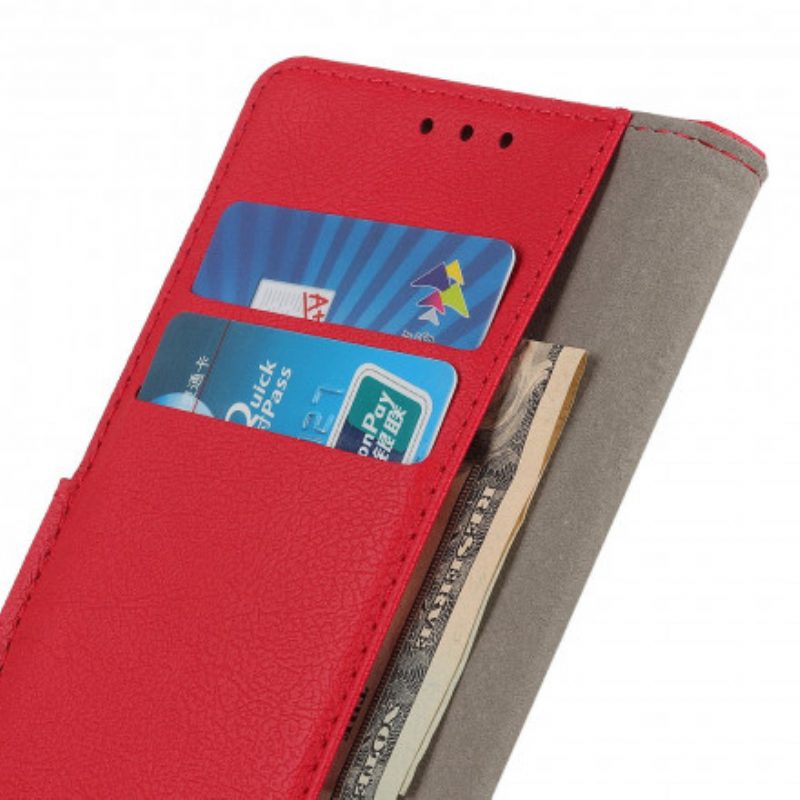 Flip Case Für OnePlus Nord CE 5G Klassischer Ledereffekt