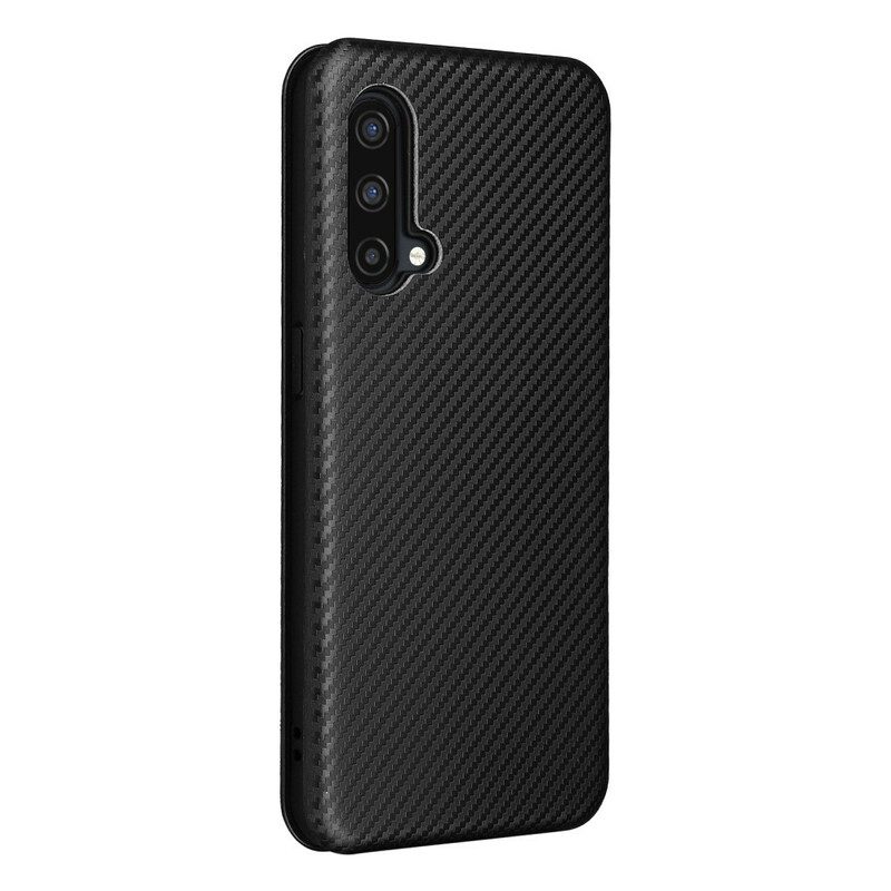Schutzhülle Für OnePlus Nord CE 5G Flip Case Farbiges Carbon-silikon