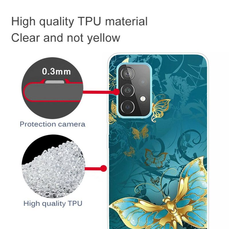 Hülle Für Samsung Galaxy A72 4G / A72 5G Flexible Schmetterlinge