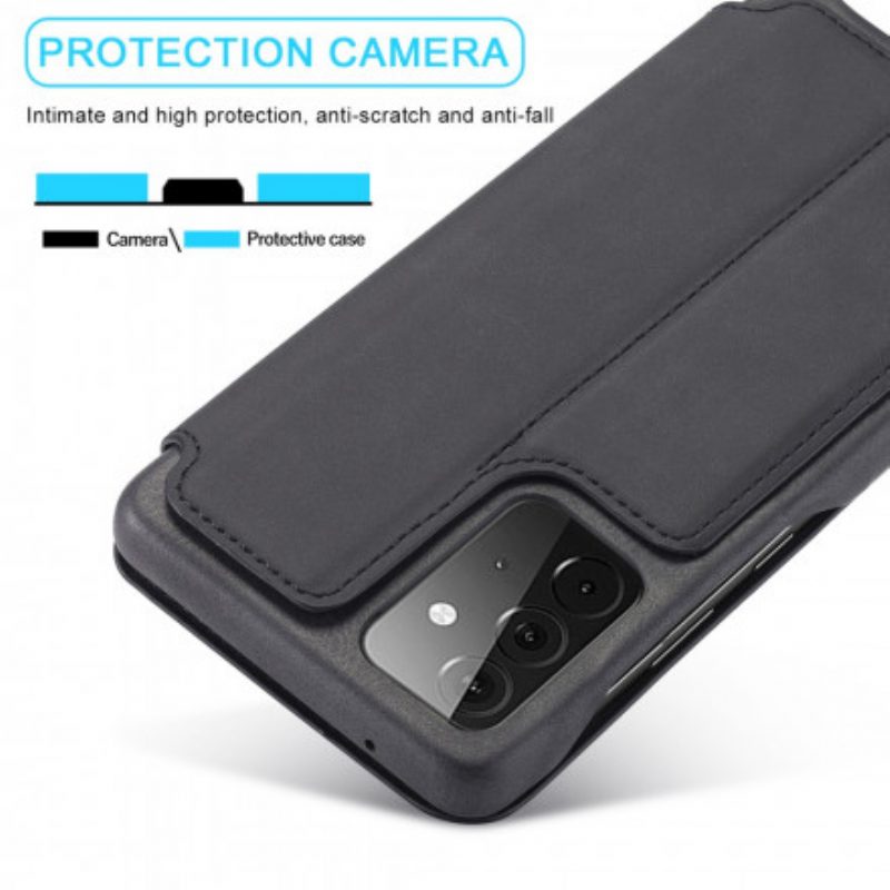 Schutzhülle Für Samsung Galaxy A72 4G / A72 5G Flip Case Lc.imeeke Ledereffekt
