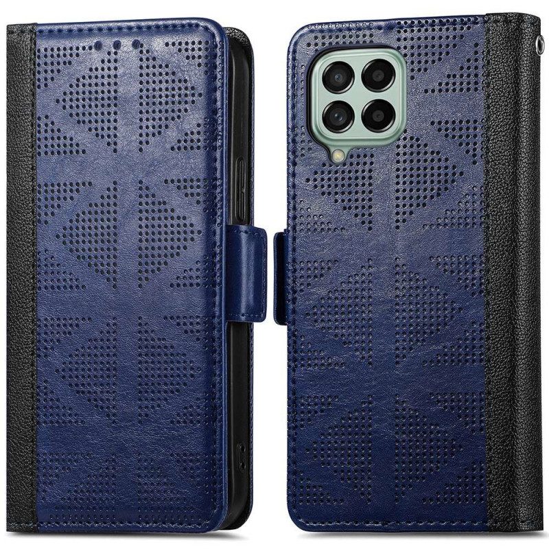 Lederhüllen Für Samsung Galaxy M53 5G Kreuzdesign