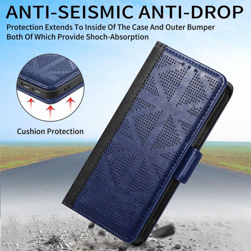 Lederhüllen Für Samsung Galaxy M53 5G Kreuzdesign