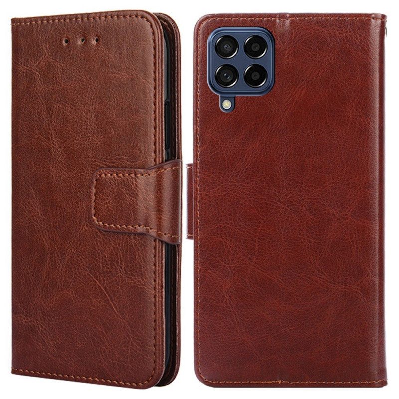 Lederhüllen Für Samsung Galaxy M53 5G Vintage-ledereffekt