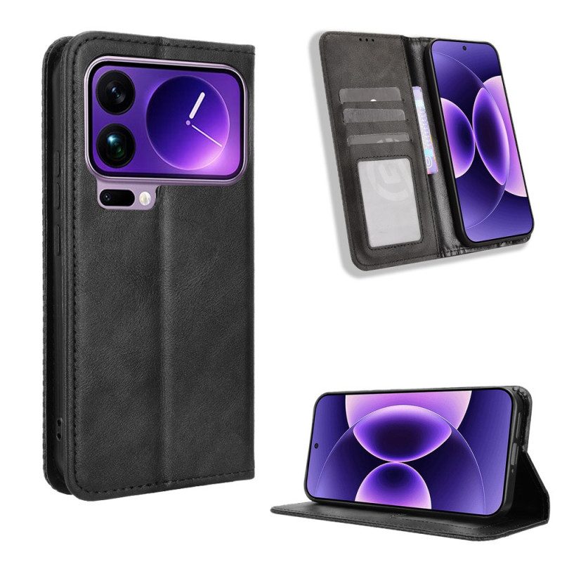 Flip Case Für Xiaomi 17 Pro Max Vintage-rahmen
