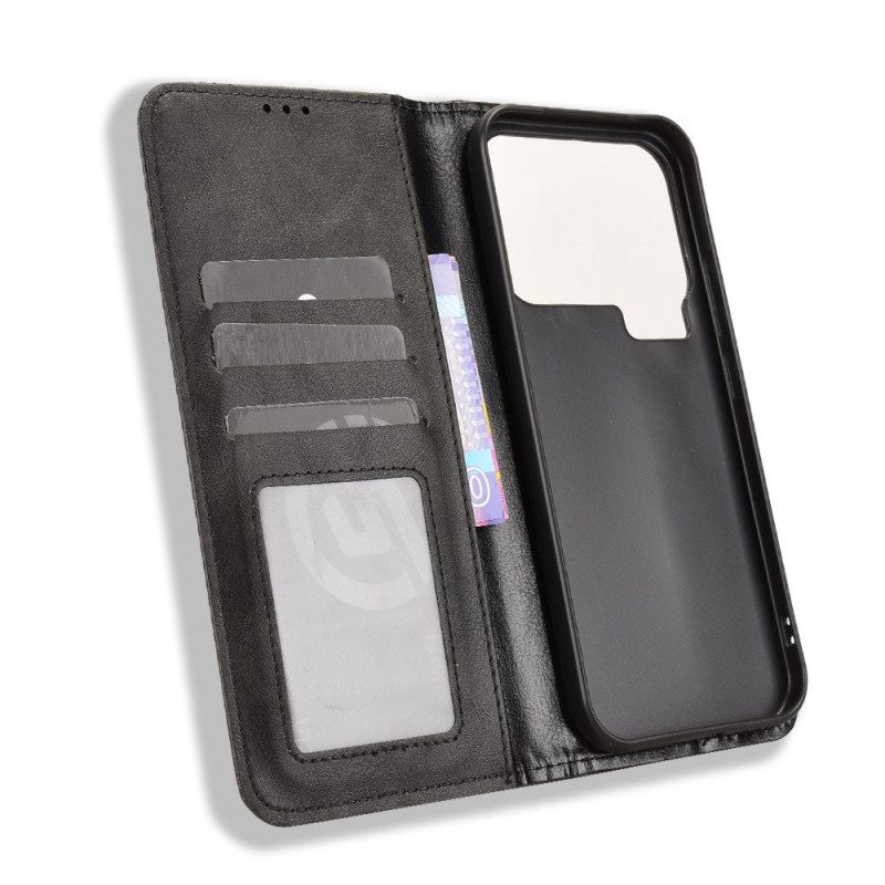 Flip Case Für Xiaomi 17 Pro Max Vintage-rahmen