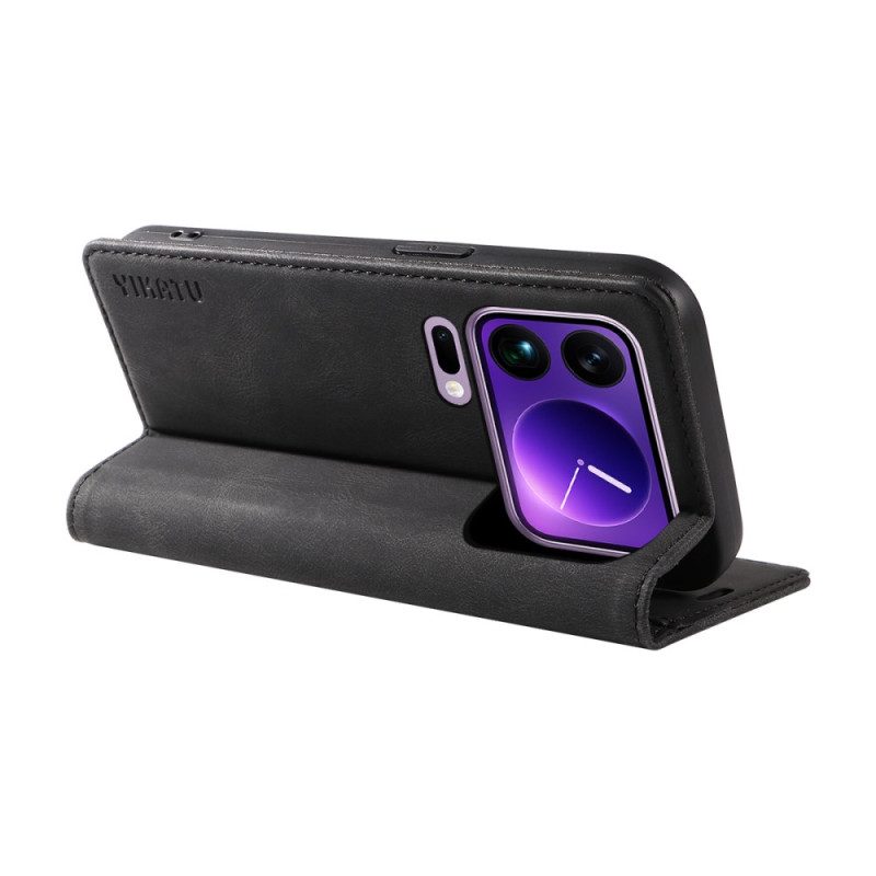 Flip Case Für Xiaomi 17 Pro Max Yikatu-wildlederoptik