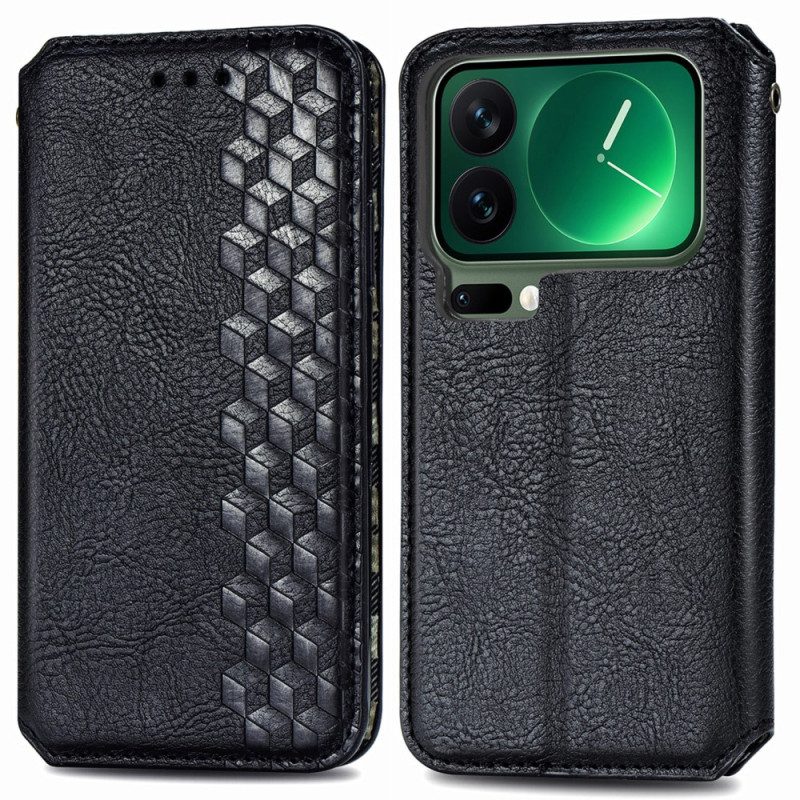 Flip Case Xiaomi 17 Pro Max Handyhülle Rautenmuster