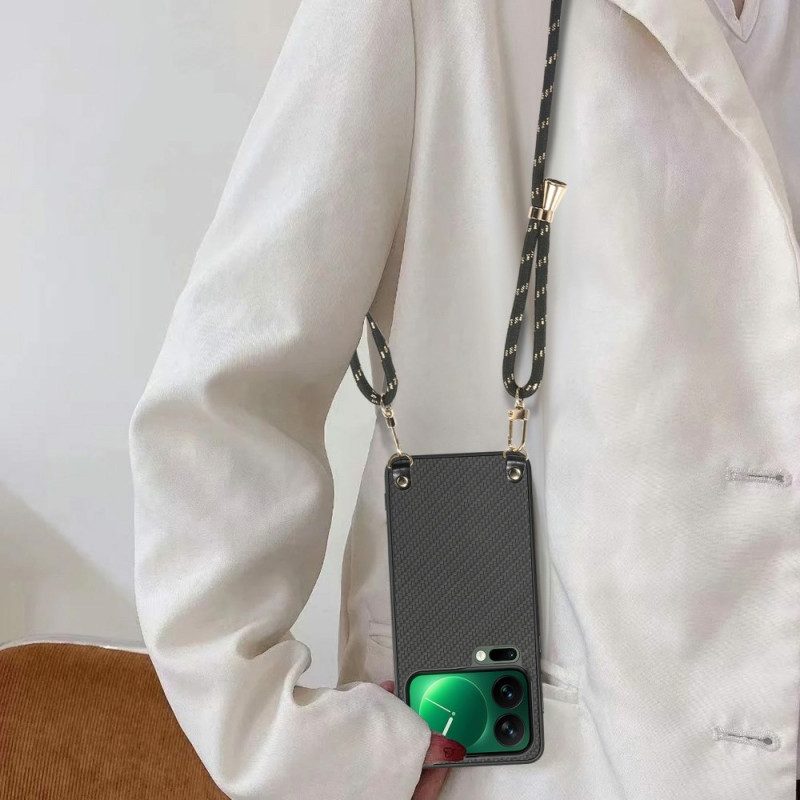 Hülle Für Xiaomi 17 Pro Max Carbonfaser-textur