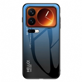 Hülle Für Xiaomi 17 Pro Max Gehärtetes Glas Mit „hello“