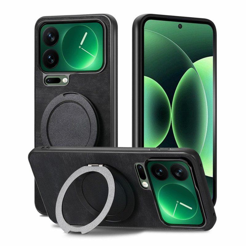 Hülle Xiaomi 17 Pro Max Handyhülle Drehbarer Ständer Mit Retro-lederoptik