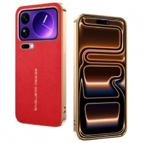 Hülle Xiaomi 17 Pro Max Handyhülle Kratzfeste Litschi-prägung