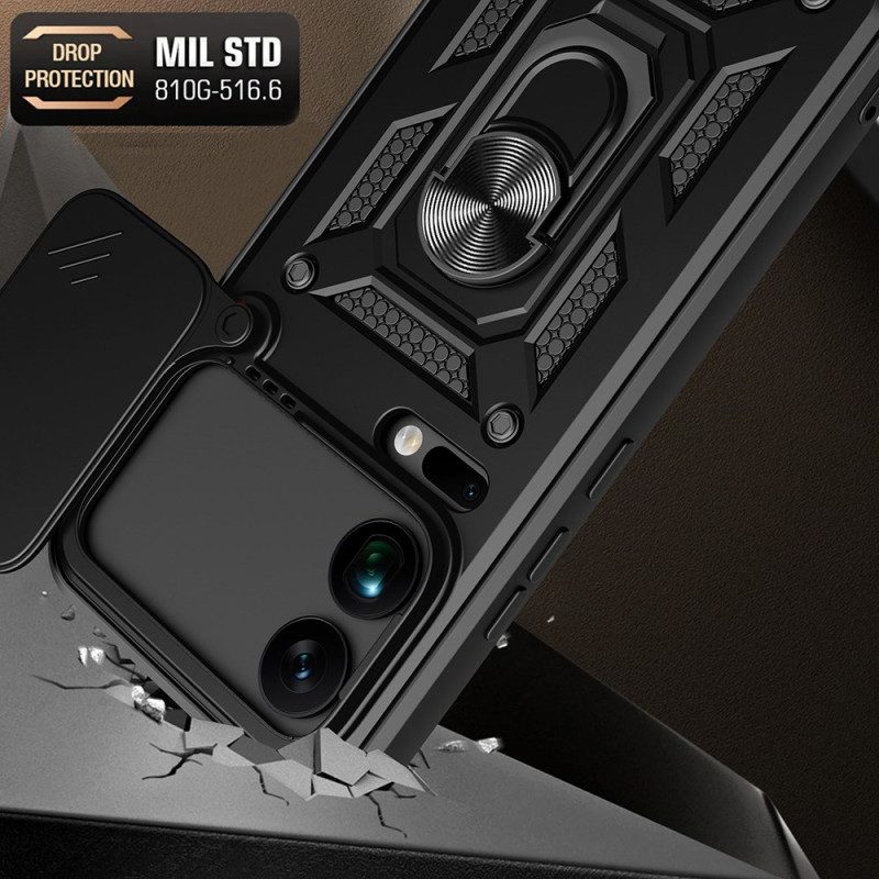 Hülle Xiaomi 17 Pro Max Handyhülle Schiebebare Kameraabdeckung Ständer