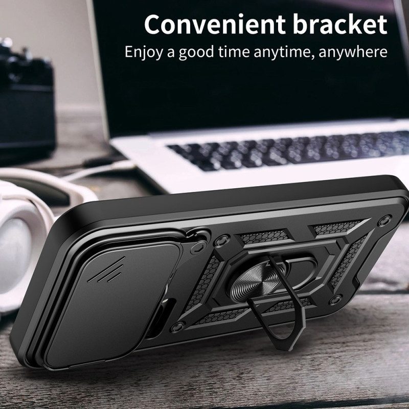 Hülle Xiaomi 17 Pro Max Handyhülle Schiebebare Kameraabdeckung Ständer