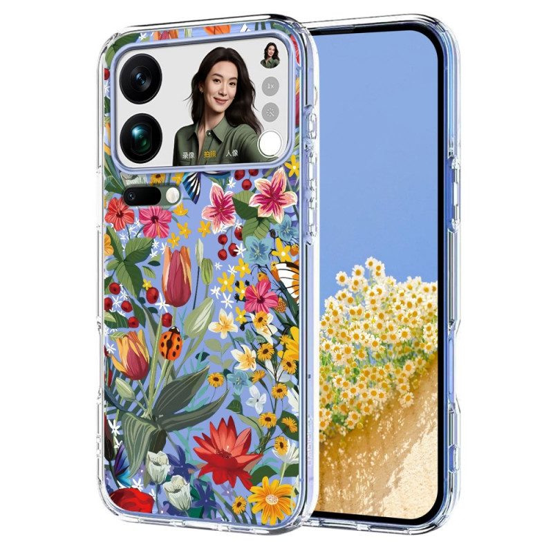 Hülle Xiaomi 17 Pro Max Handyhülle Schmetterlinge Und Blumen