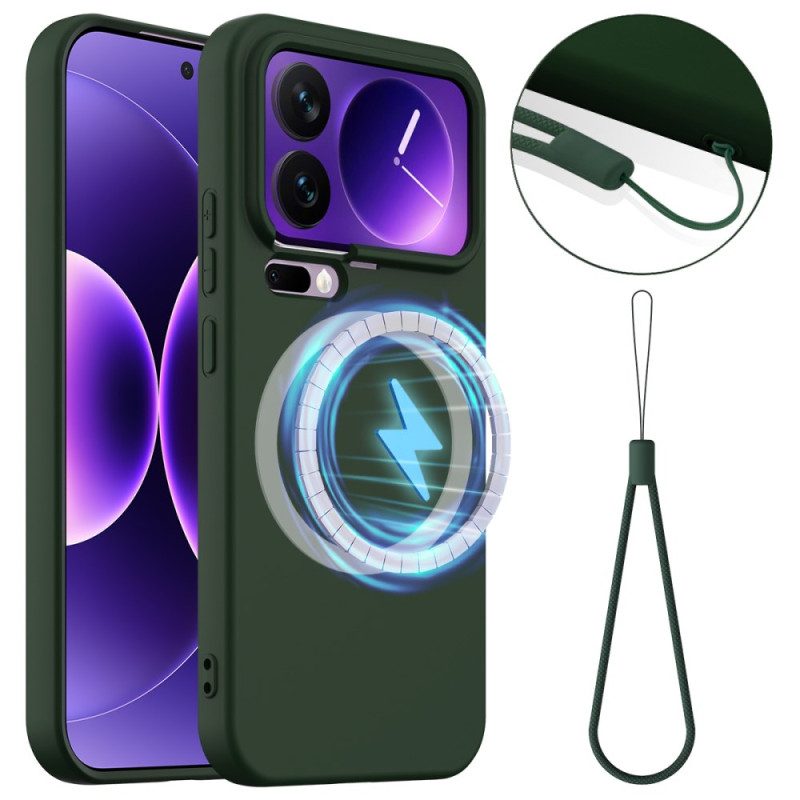 Hülle Xiaomi 17 Pro Max Handyhülle Silikonmagnetverschluss Mit Trageband